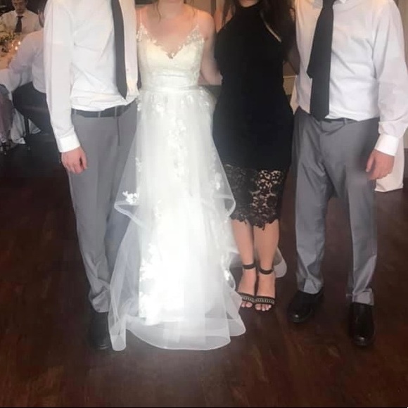 Lulu’s Black Lace Halter Midi Dress (M) - Picture 4 of 4